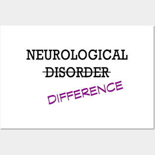 Neurological Difference- Purple Posters and Art